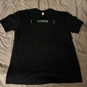 Fallout Hidden Green Text Black T Shirt - Size XL